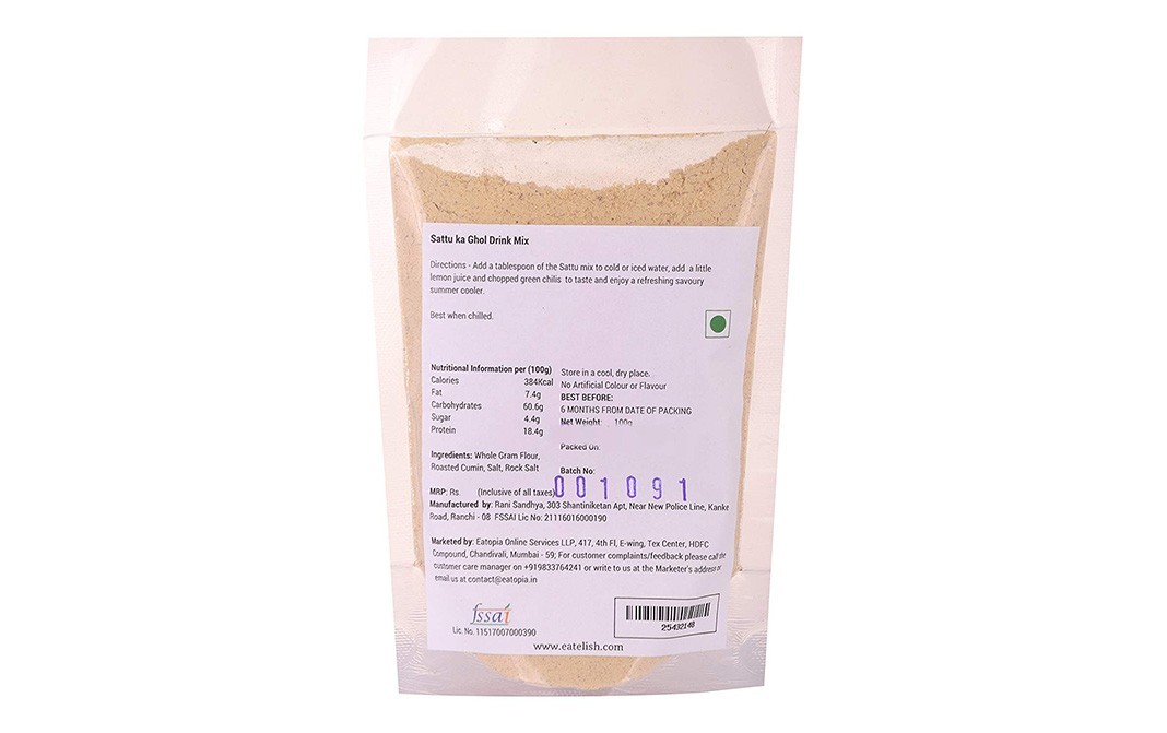 Eatelish Sattu Ka Ghol    Pack  100 grams
